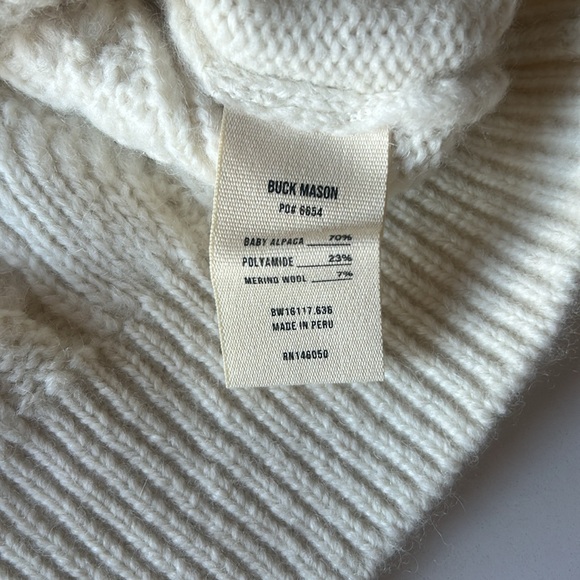 Buck Mason Highland Alpaca Cable Crew - Picture 8 of 10